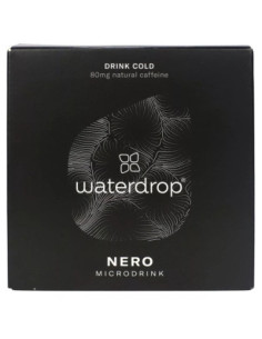 Waterdrop Microdrink NERO Saveur noix de cola, charbon actif, guarana et mûre - 12 capsules à dissoudre