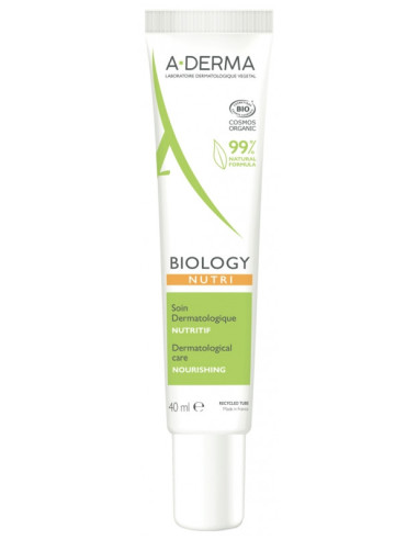 A-DERMA Biology Nutri Soin Dermatologique Nutritif Bio - 40 ml