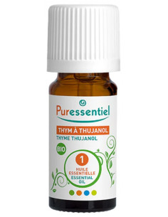Puressentiel Huile Essentielle Thym à Thujanol (Thymus vulgaris L. thujanoliferum) Bio - 5 ml