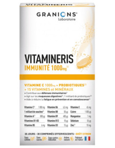 Granions Vitamineris Immunité 1000 mg - 30 Comprimés Effervescents