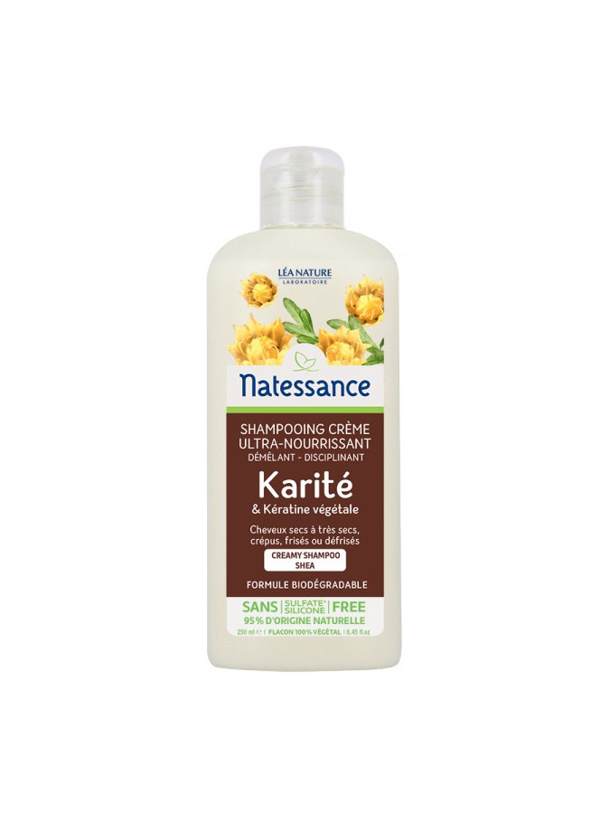 Shampooing Crème Karité et Kératine Végétale - 250ml