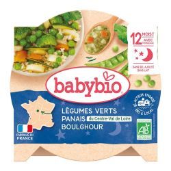 Menus Du Soir Légumes verts Panais du Centre-Val de Loire Boulghour - Assiette 230g