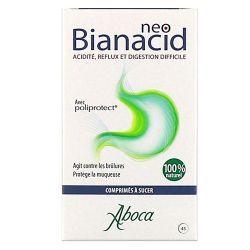 Aboca Neobianacid Acidité et Reflux - 45 comprimés