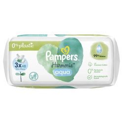 Harmonie Aqua Lingettes imprégnées - 3 x 48 lingettes