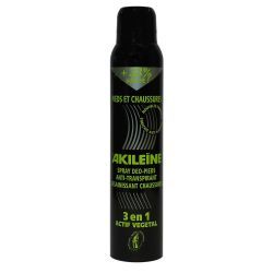 Akileine Spray deo pied et chaussure anti traspirant et assainissant Spray noir - 150 ml