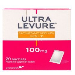 ULTRA-LEVURE 100 mg, poudre pour suspension buvable en sachet - 20 sachets