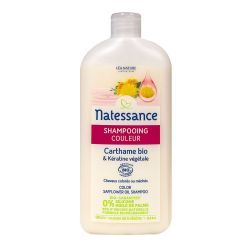 Natessance Shampoing Couleur Carthame Bio & Kératine Végétale - 500 ml