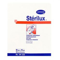 Sterilux compresses ophtalmiques - 10 unités