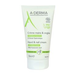 A-DERMA Crème Mains & Ongles Hydratante Bio - 50 ml