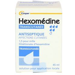 HEXOMEDINE TRANSCUTANEE 1,5 POUR MILLE, solution pour application locale - 45ml