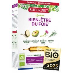 Quatuor Bien-être du foie Bio - 20 ampoules