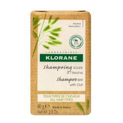 Klorane Shampoing solide Avoine tous types de cheveux - 80g