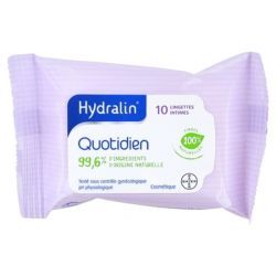 Hydralin Quotidien Lingettes Intimes - 10 Lingettes