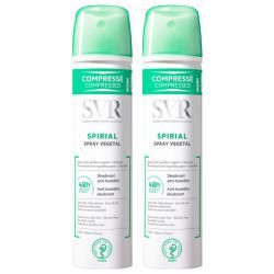 SVR Spirial Spray Végétal Déodorant Anti-Humidité 48H - Lot de 2 x 75 ml