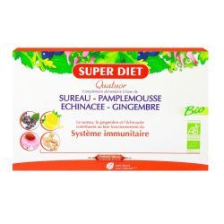 Superdiet Quatuor Système Immunitaire Bio - 20 Ampoules