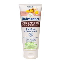 Natessance Après-Shampooing Ultra-Nourrissant Karité Bio et Kératine Végétale - 200ml