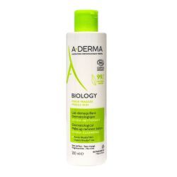 A-DERMA Biology Lait Démaquillant Dermatologique Bio - 200 ml