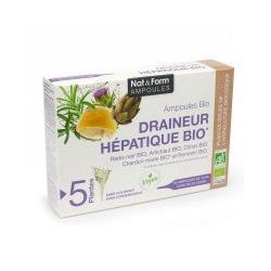 Nat&Form Draineur Hépatique Bio ampoules - 20 ampoules 