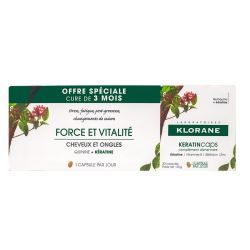 Klorane Keratin Caps - Lot de 3 x 30 Capsules