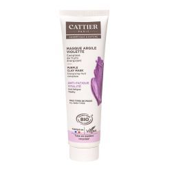 Cattier Masque Argile Violette Tous Types de Peaux Bio - 100 ml