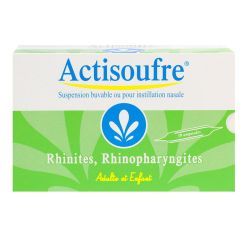 ACTISOUFRE 4 mg/50 mg par 10 ml, suspension buvable ou pour instillation nasale - 30x10ml