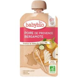 Babybio - Fruits Poire de Provence Bergamote - Gourde 120g