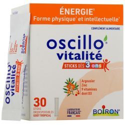 Oscillo'Vitalité Enfants dès 3 ans - Énergie - 30 sticks orodispersibles