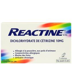 ACTIFED ALLERGIE CETIRIZINE 10 mg, comprimé pelliculé sécable - 7 comprimés