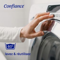 Boxer absorbant lavable noir Confiance Men - Taille L