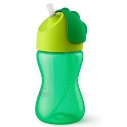 Tasse à Paille Courbée Verte - 300ml