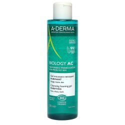 A-DERMA Biology AC Gel Moussant Nettoyant Purifiant Bio - 200 ml