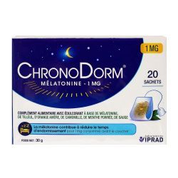 ChronoDorm Mélatonine 1 mg - 20 Sachets