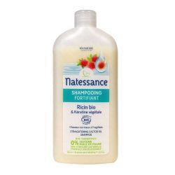 Natessance Shampooing Fortifiant Ricin Bio et Kératine Végétale - 500 ml