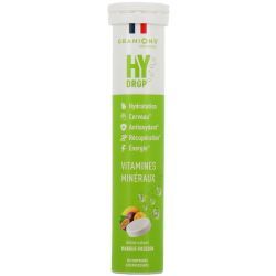 HYDROP - Hydratation Électrolytes Mangue Passion - 20 comprimés effervescents
