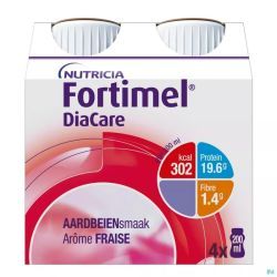 Fortimel DiaCare Boisson lactée Fraise - 200ml