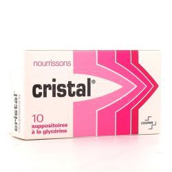 Cristal suppositoires à la glycérine Nourrissons - 10 Suppositoires