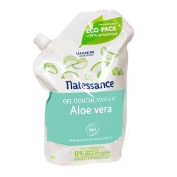 Natessance Gel Douche Vivifiant Aloe Vera Bio Recharge 650 ml