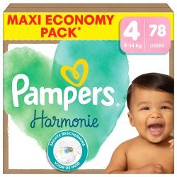 Harmonie Couches bébé Taille 4 Maxi Pack - 78 couches