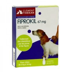 Fiprokil Chien 2 à 10kg - 4 pipettes