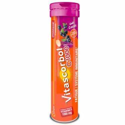 C1000 Comprimés Effervescents Sans Sucre Cassis - 15 comprimés