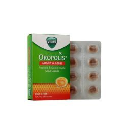 Oropolis Coeur liquide Propolis & Gelée Royale - boîte de 16 pastilles