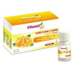 VITAMIN'22 Cure Flash 7 Jours - 7 Unidoses de 30ml 