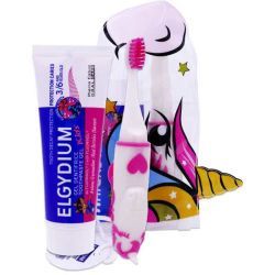 Trousse Licorne dentifrice et brosse à dents - 50ml