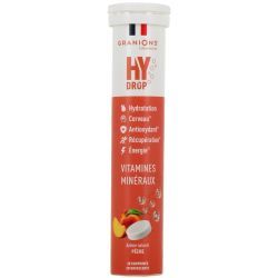 HYDROP - Hydratation Électrolytes Pêche - 20 comprimés