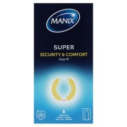 Super préservatifs lubricatés - 6 unités
