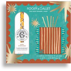 Roger & Gallet Coffret Eau parfumée bienfaisante Bois d'orange 100ml et son diffuseur