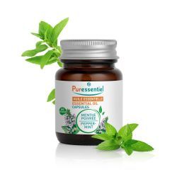 Huiles essentielles Capsules de Menthe Poivrée BIO - 60 capsules
