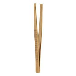 Pince à épiler prestige inox dorée - Mors droit