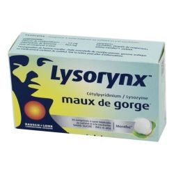 Lysorynx Maux de Gorge Menthe Comprimés à sucer - 36