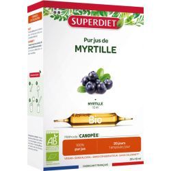 Pur jus de Myrtille Bio - 20 ampoules